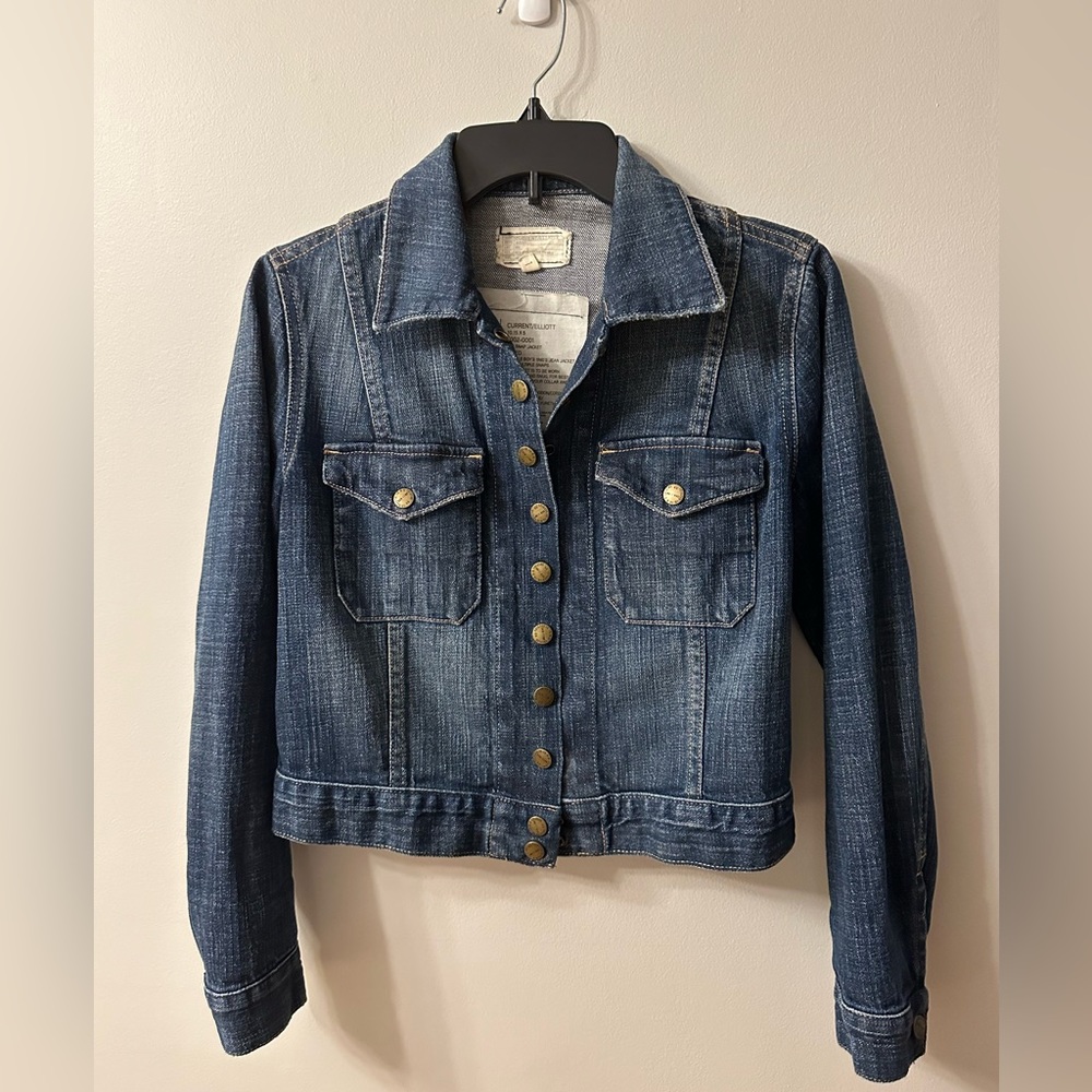 Current/Elliott The snap Jacket size 1 fits a xs/s Denim